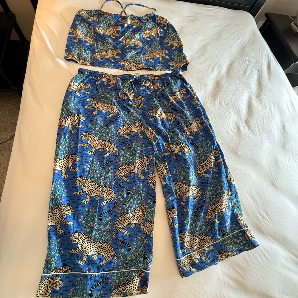 Printfresh Blue Floral Pajama Set